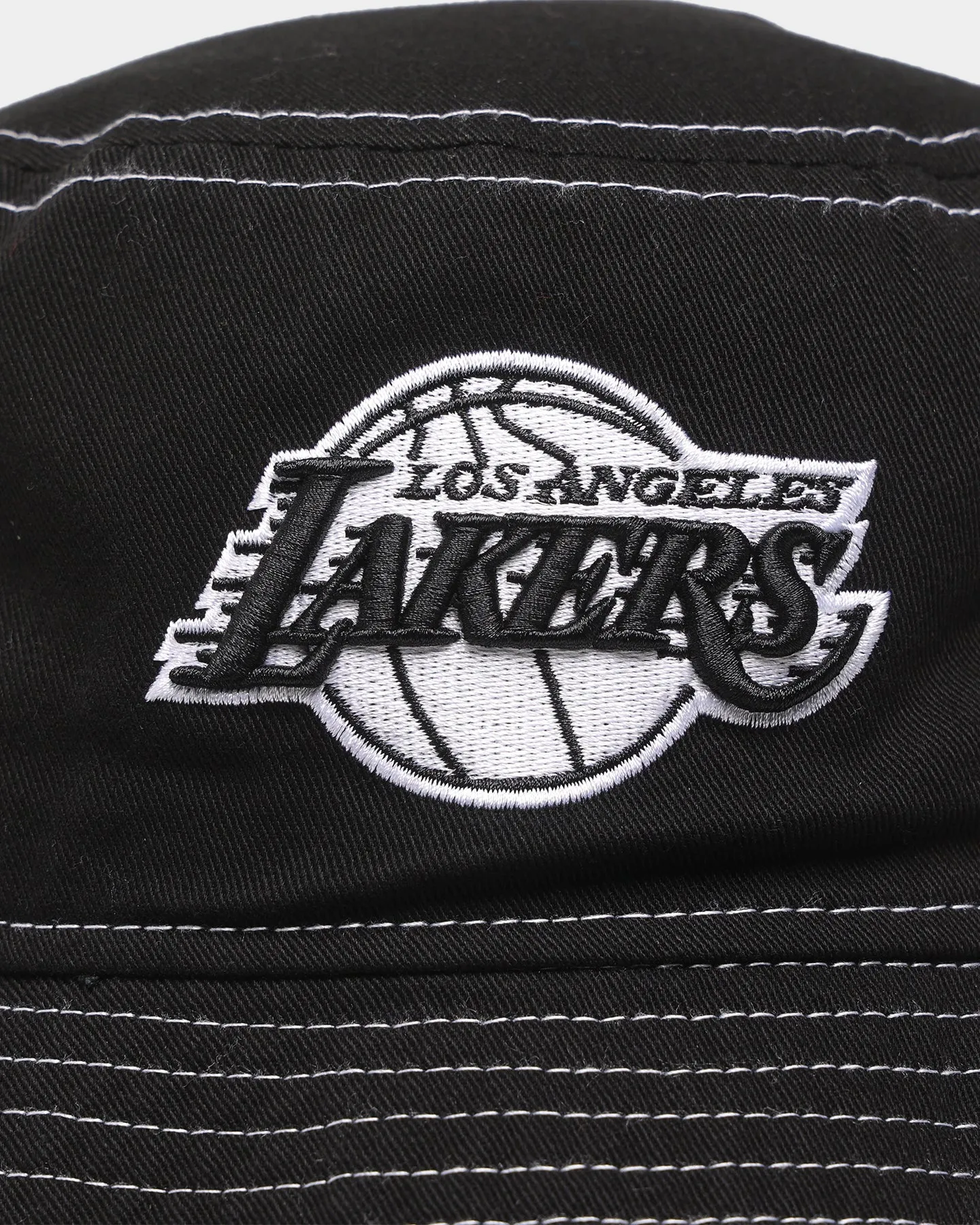 New Era Los Angeles Lakers 'Black/White Contrast' Bucket Hat Black