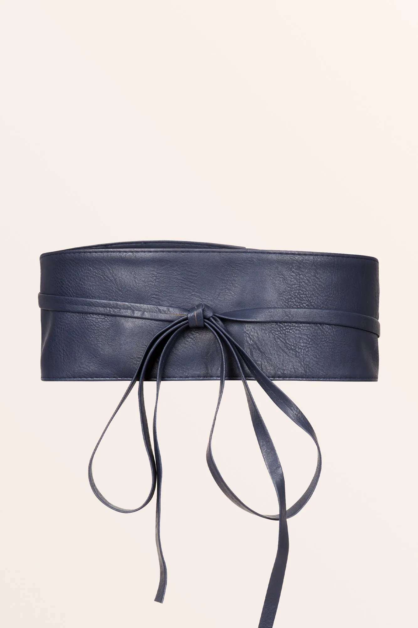 Obi Self Knot Tie Belt - Midnight Blue