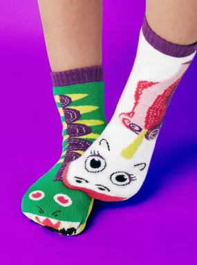 Pals Socks - Dragon & Unicorn | Kids Socks | Mismatched Crazy Fun Socks