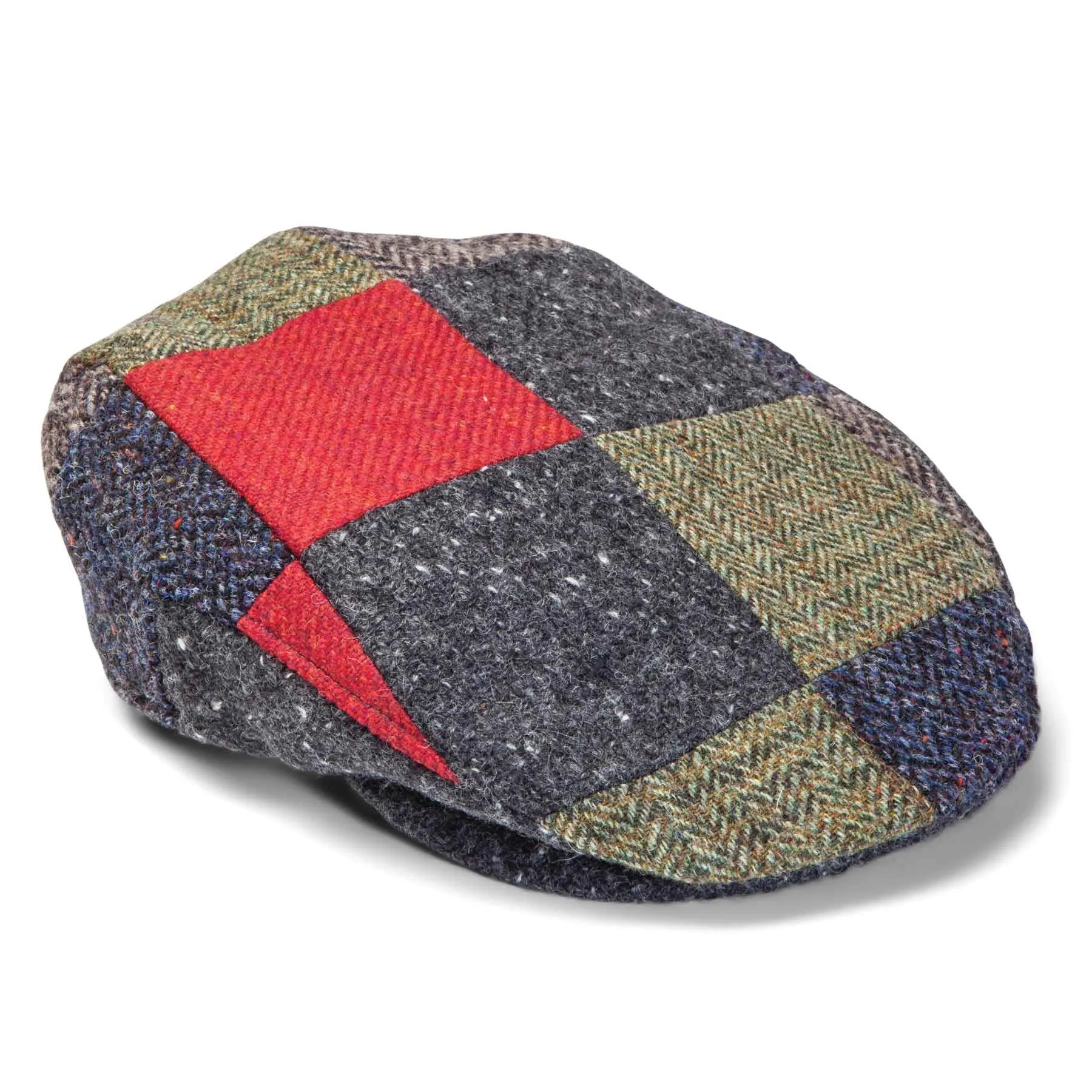 Patchwork Irish Wool Flat Cap