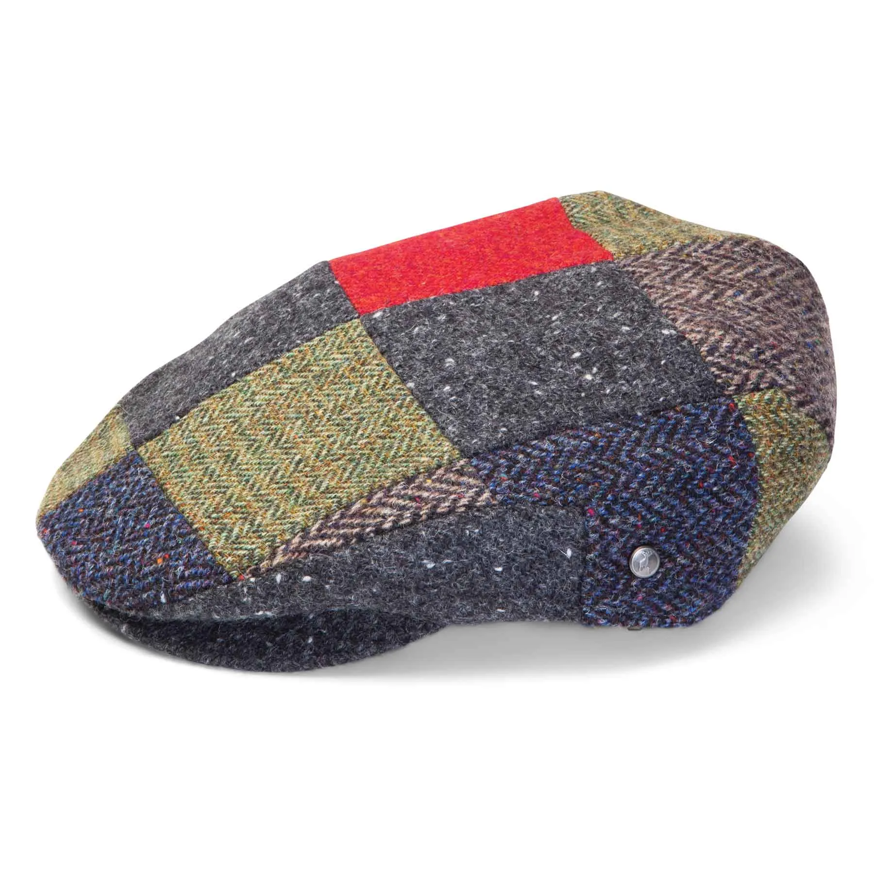 Patchwork Irish Wool Flat Cap