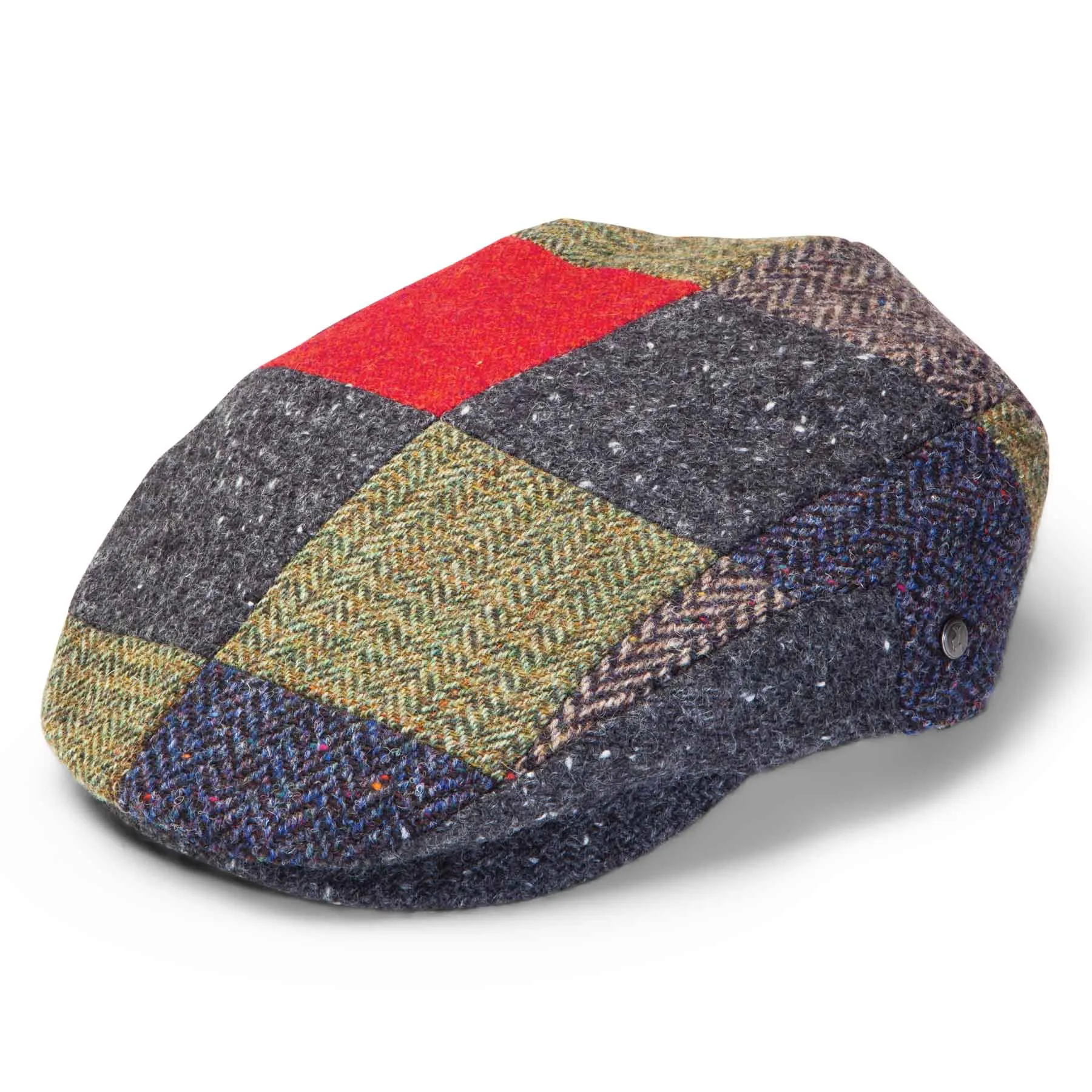 Patchwork Irish Wool Flat Cap