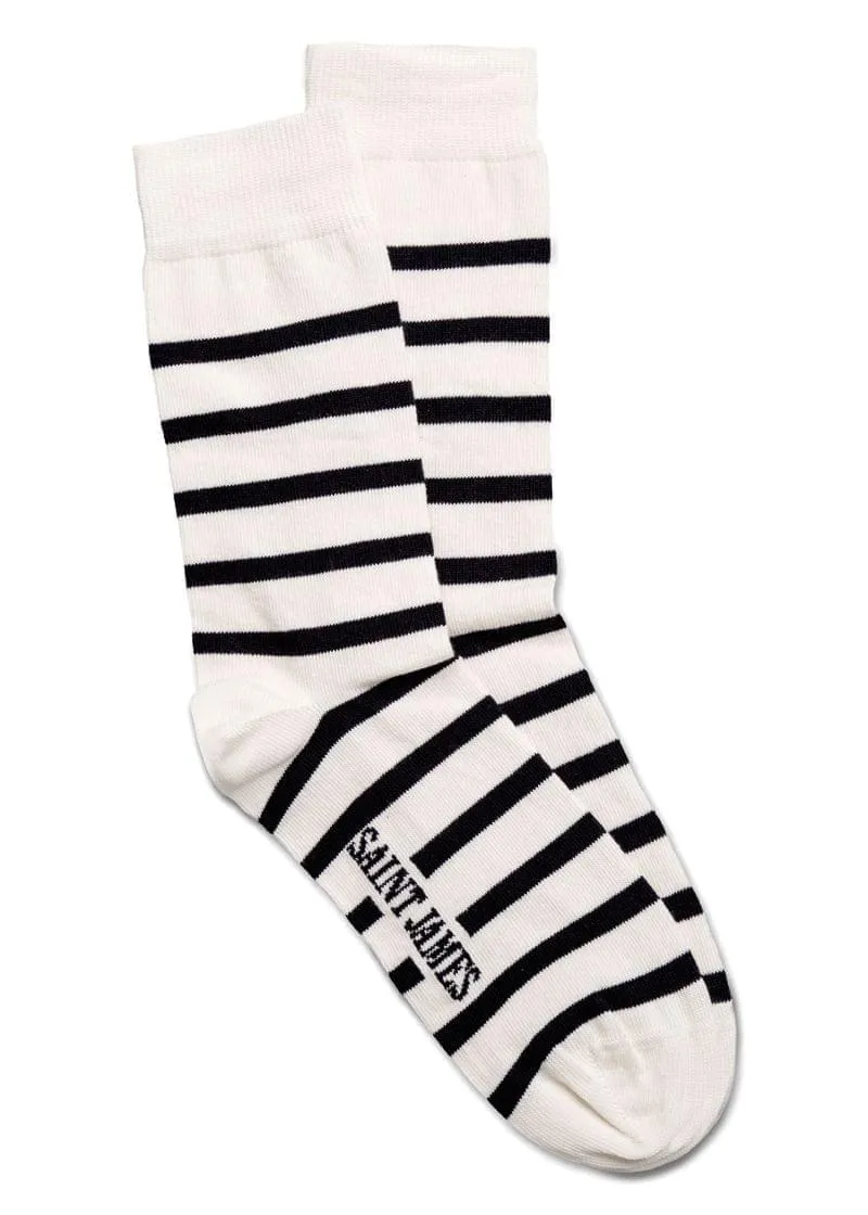 PIEDS RAYES - Striped Socks (ECRU / NAVY)