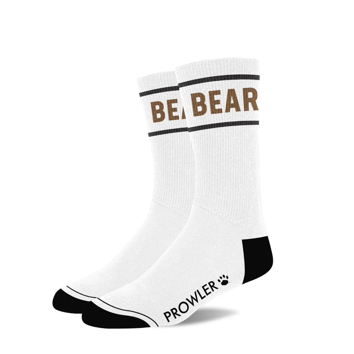 Prowler RED Bear Socks Brown White Black