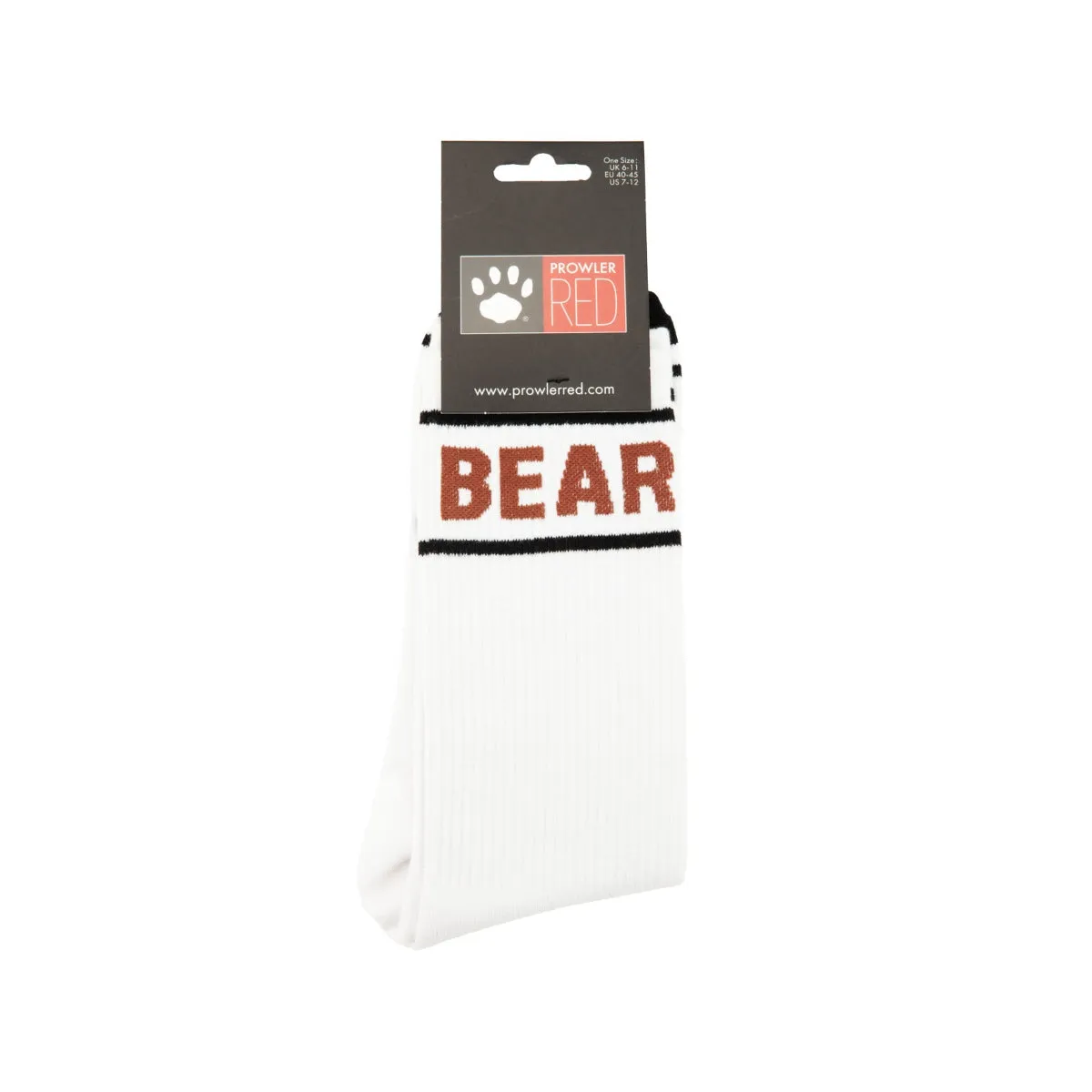 Prowler RED Bear Socks Brown White Black