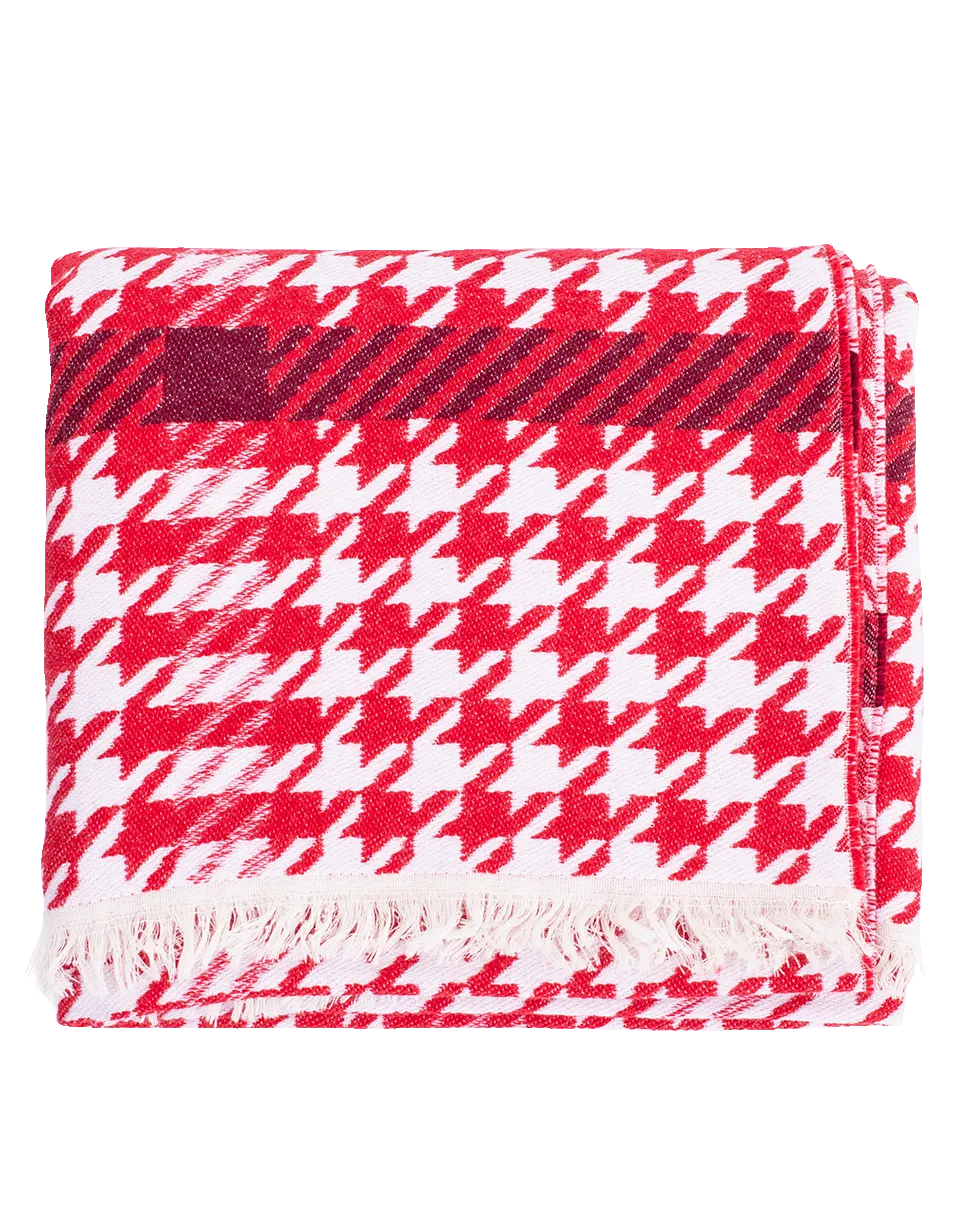 Red Houndstooth Scarf