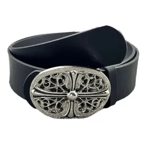 Retro Gothic Cross Buckle Embossed Belt