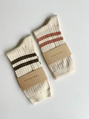 SALE | Escuyer Striped Cotton Socks