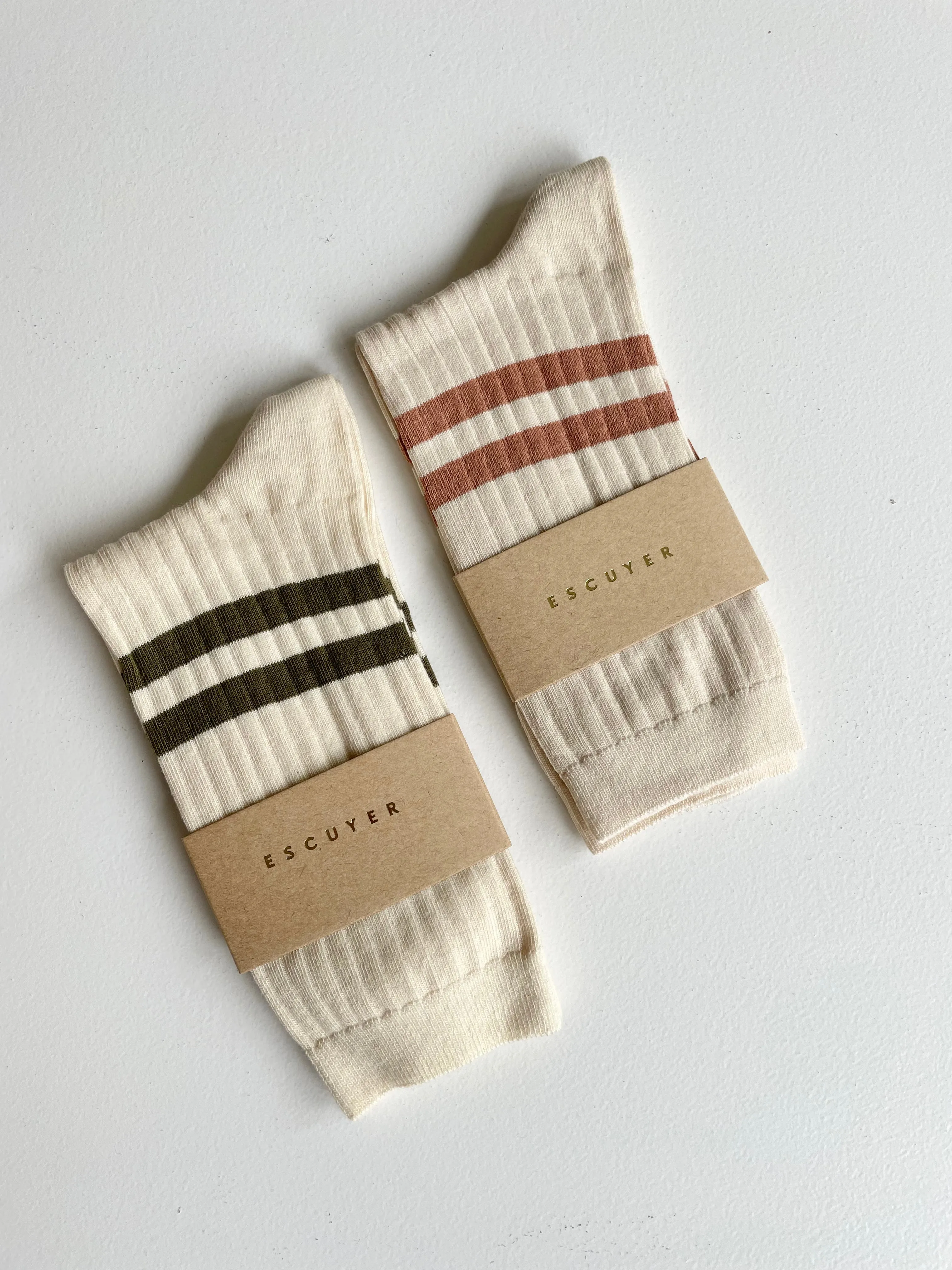 SALE | Escuyer Striped Cotton Socks