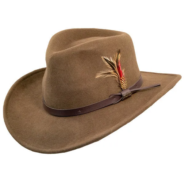 Scala - Crushable Wool Felt Outback Hat