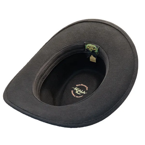 Scala - Crushable Wool Felt Outback Hat