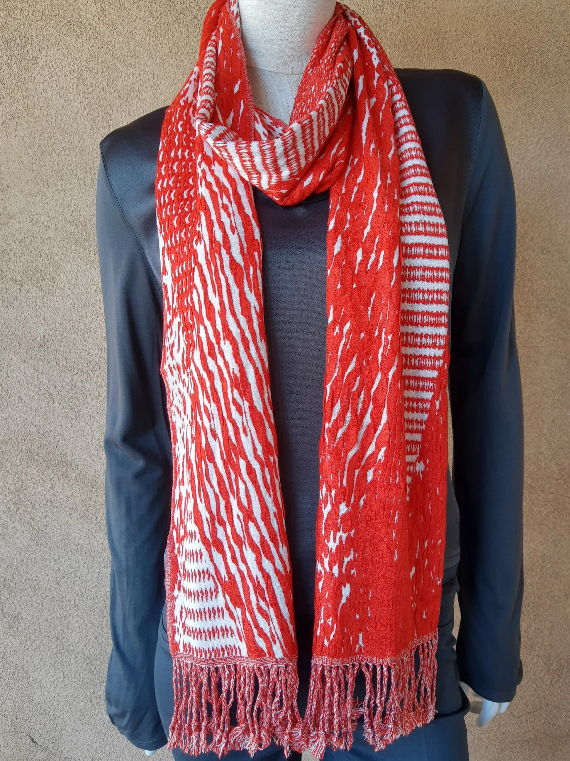 Silk Blend Reversible Scarf