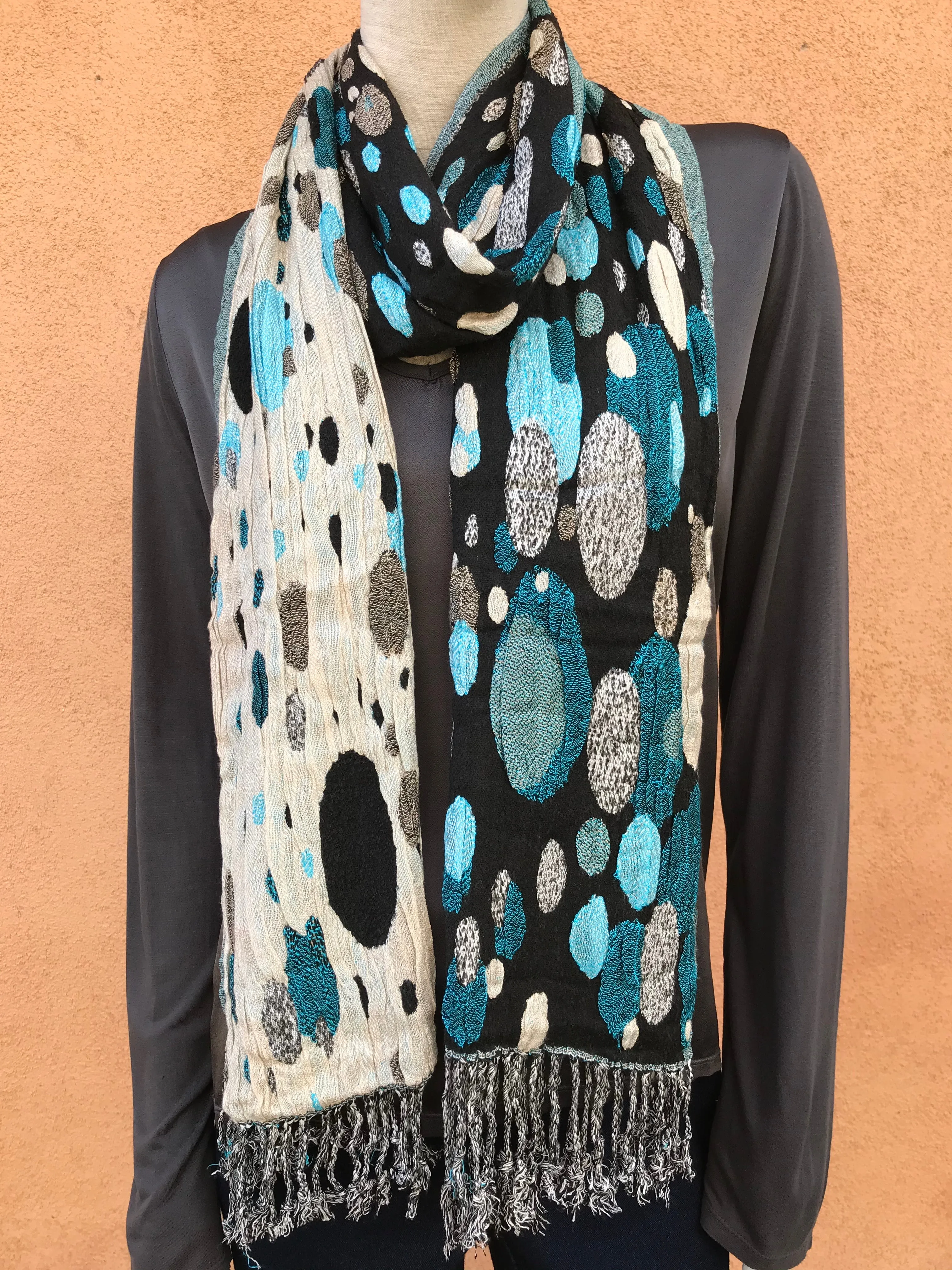 Silk Blend Reversible Scarf