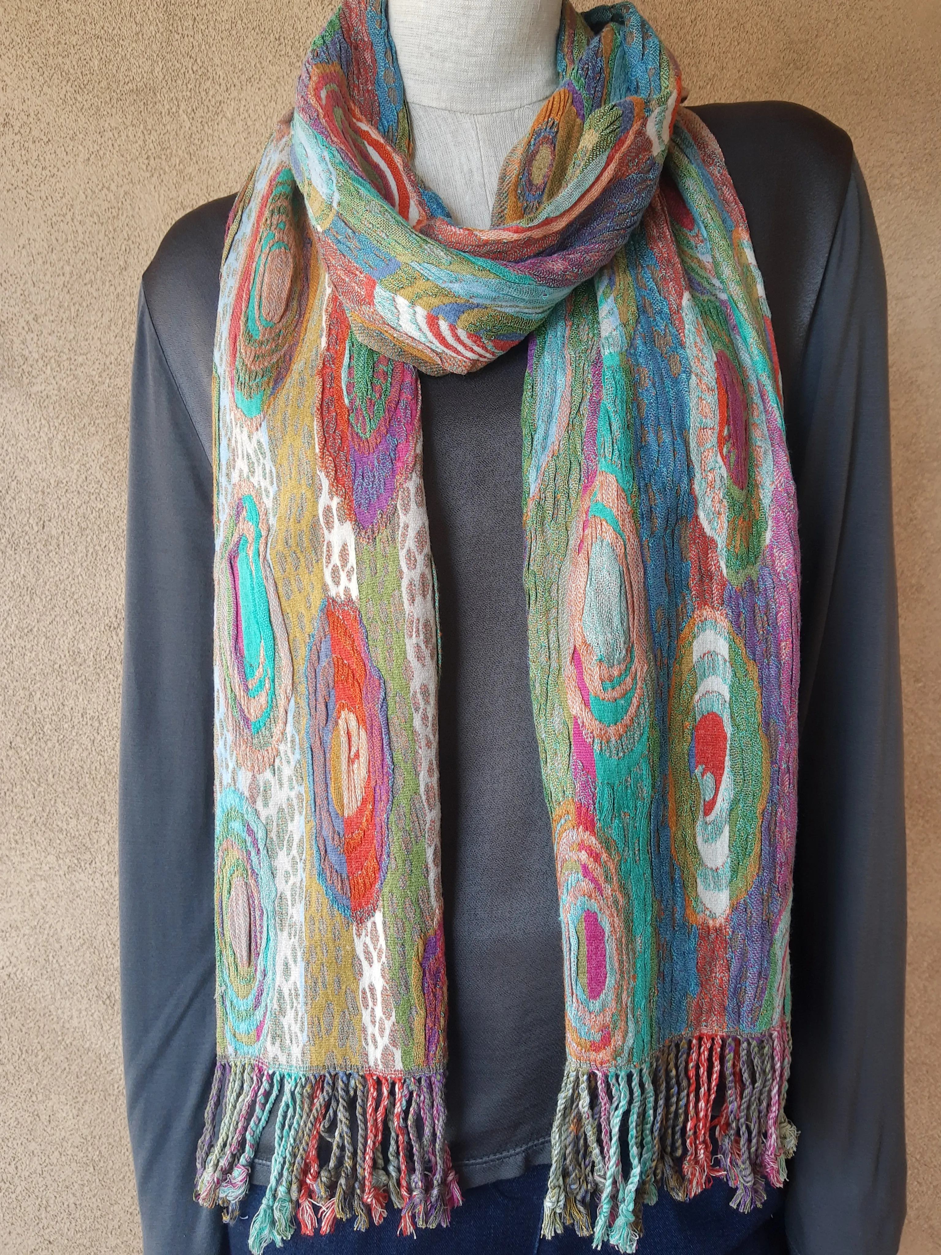 Silk Blend Reversible Scarf