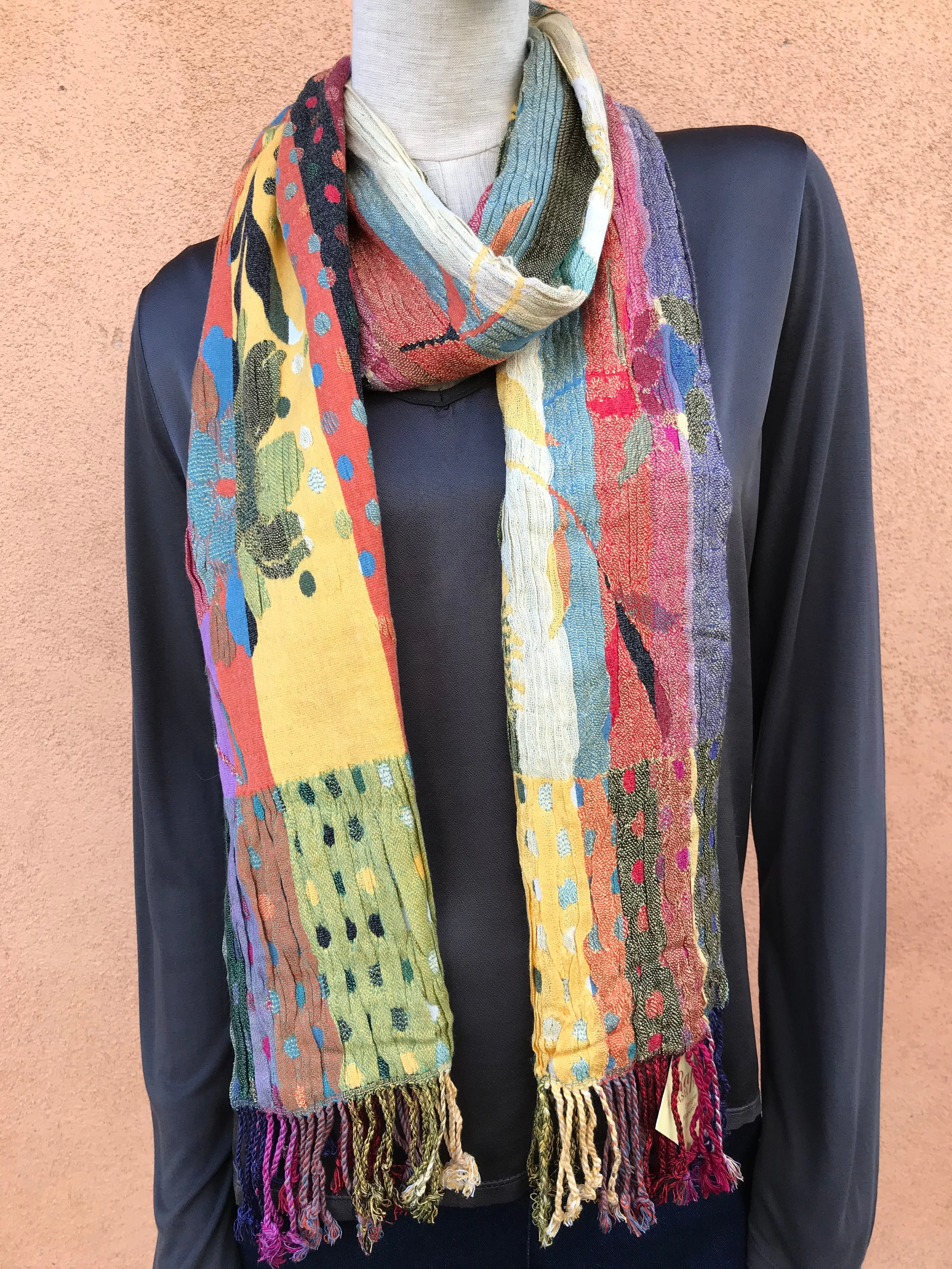 Silk Blend Reversible Scarf