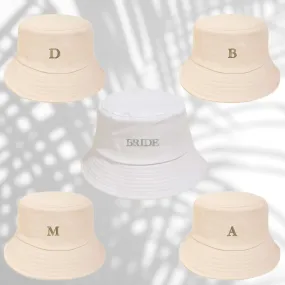 Simplistic Letter Bucket Hat