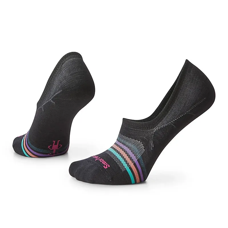 Smartwool Everyday Striped Zero Cushion No Show Socks Black Women's