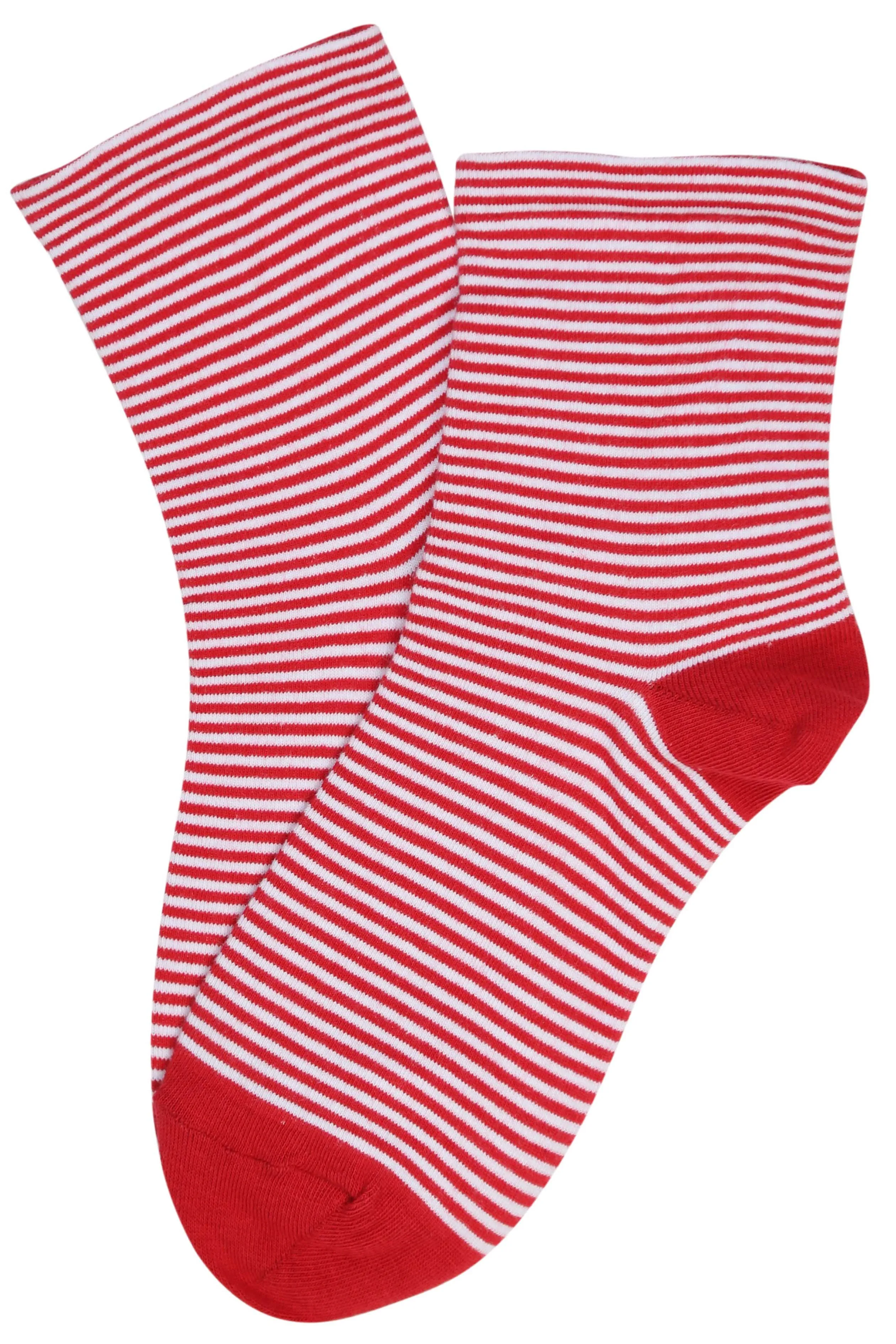 Striped Sailor Socks Red