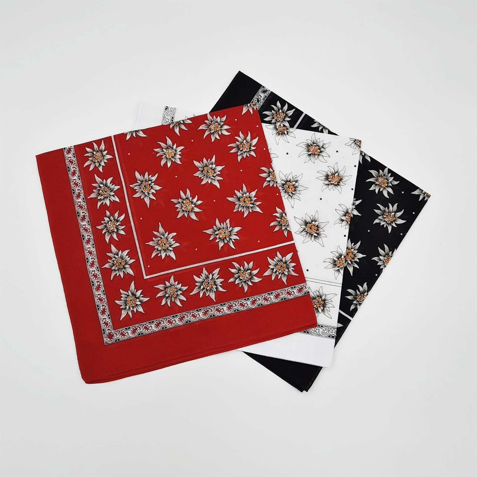 Swiss Cotton Edelweiss Scarves