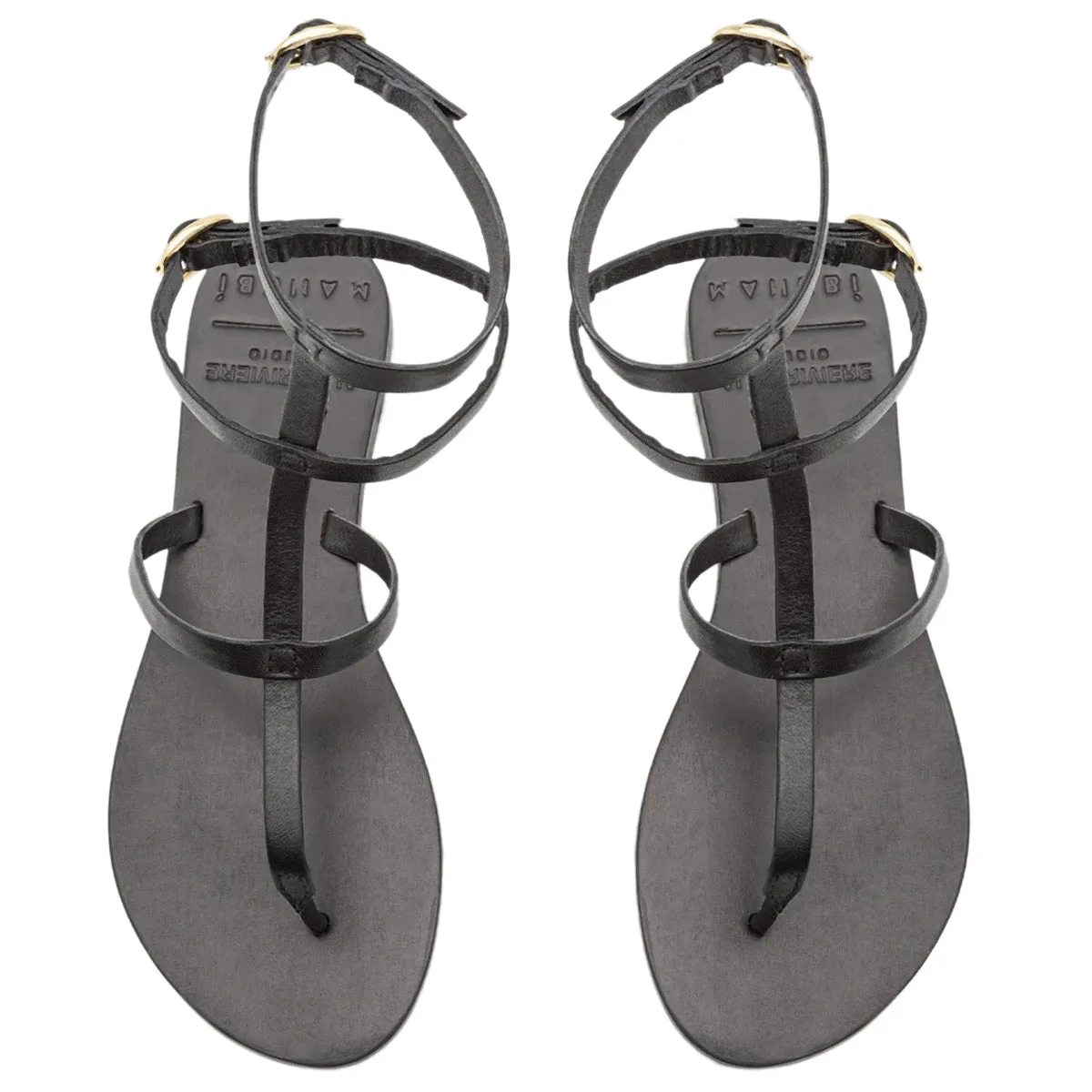 Triomphe Leather Sandals