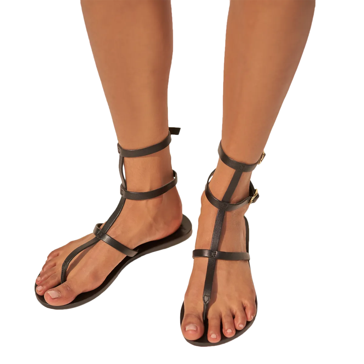 Triomphe Leather Sandals