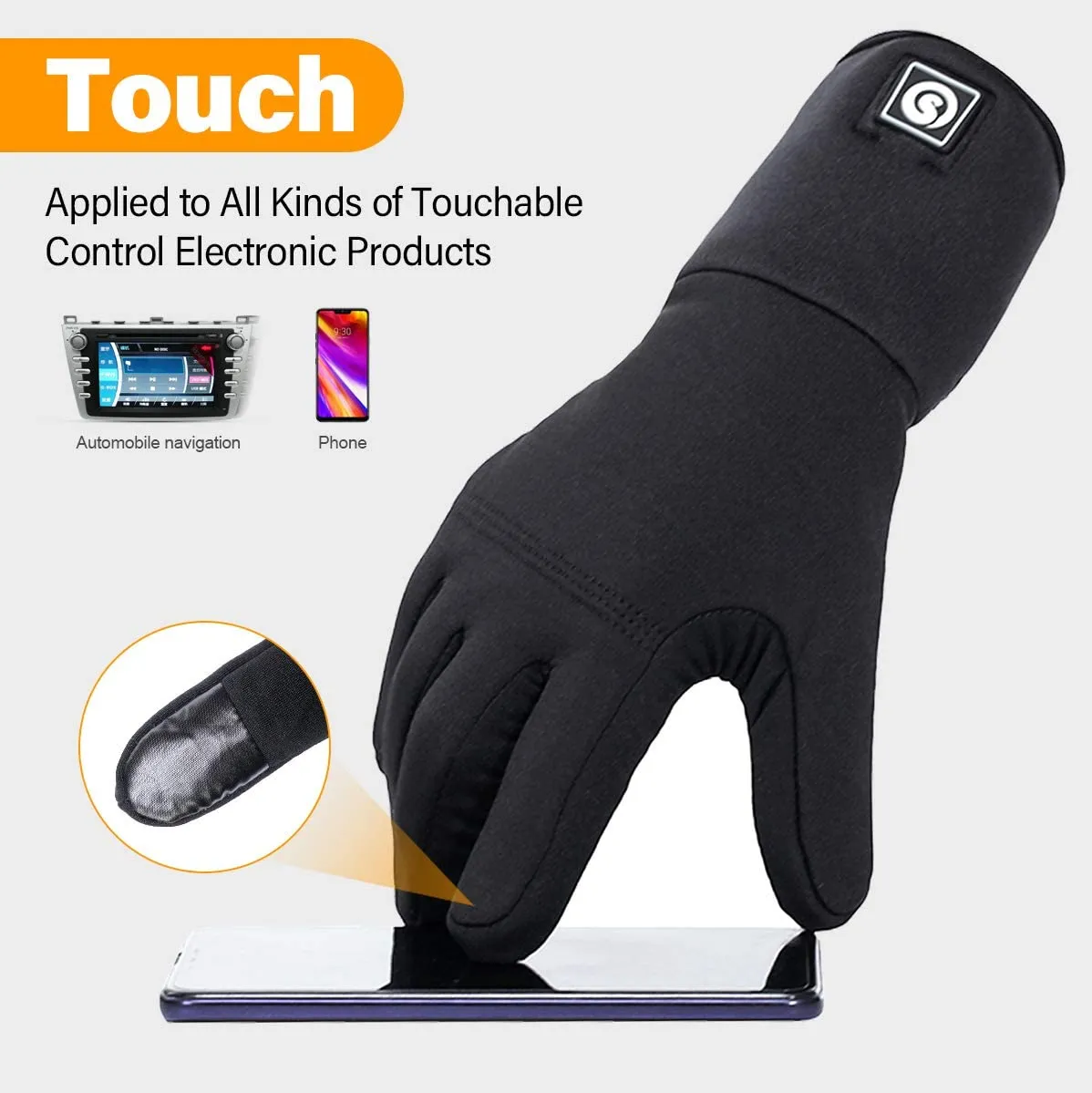 Unisex Rechargeable Battery Powered Electric Heating Glove for Winter Outdoor SDW01