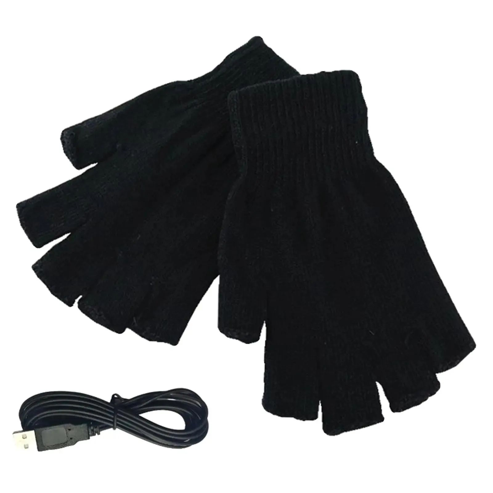 USB Heated Gloves, Rechargeable Electric Battery Heated Gloves for Climbing Hiking, Winter  Thermal Heated Gloves